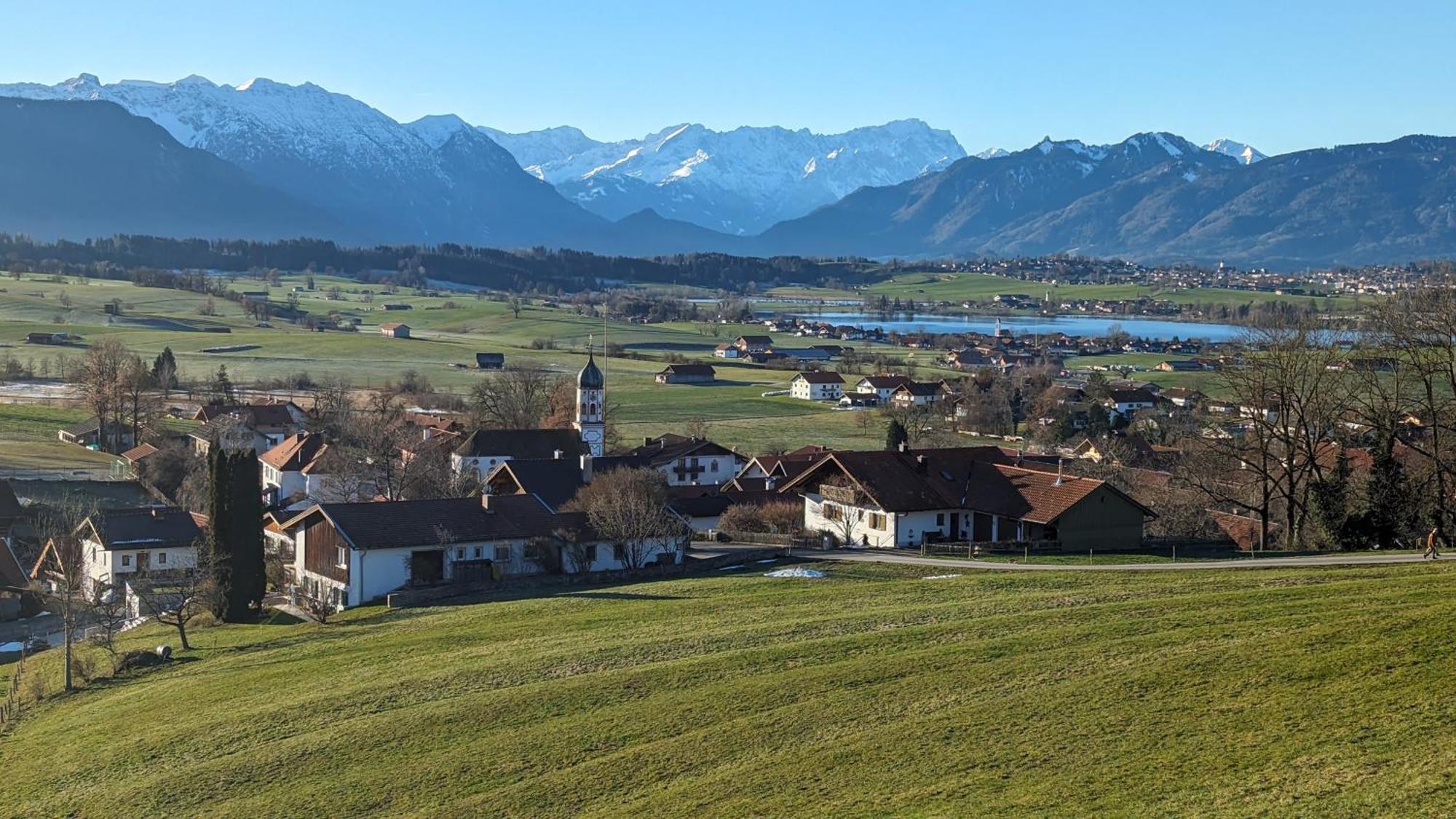Liboria I Traumhafte Ferienwohnung In Aidling Am Riegsee Mit Atemberaubendem Panoramablick! מראה חיצוני תמונה